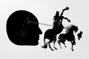 Plato's allegory of the chariot.