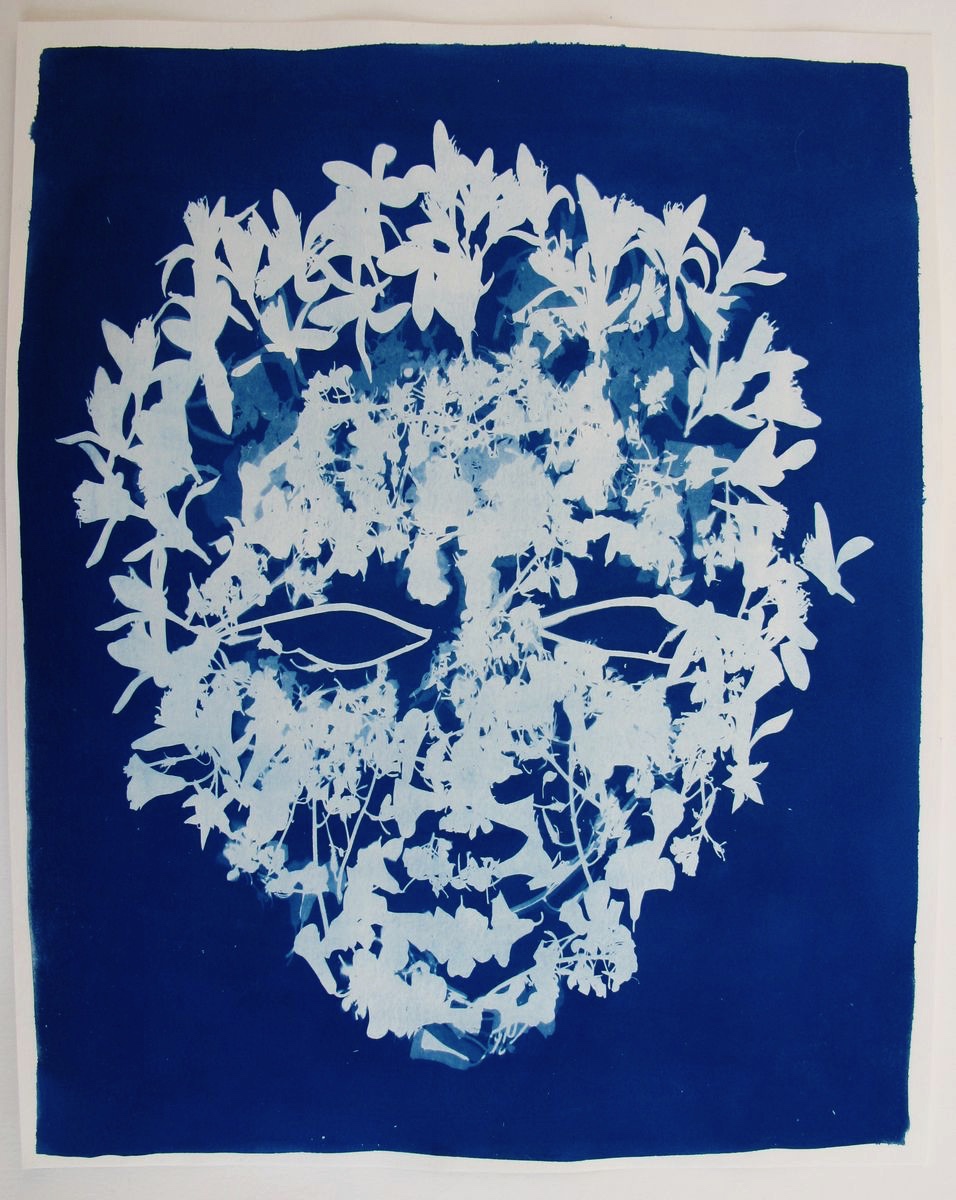 PRIMAVERA. Cyanotype.