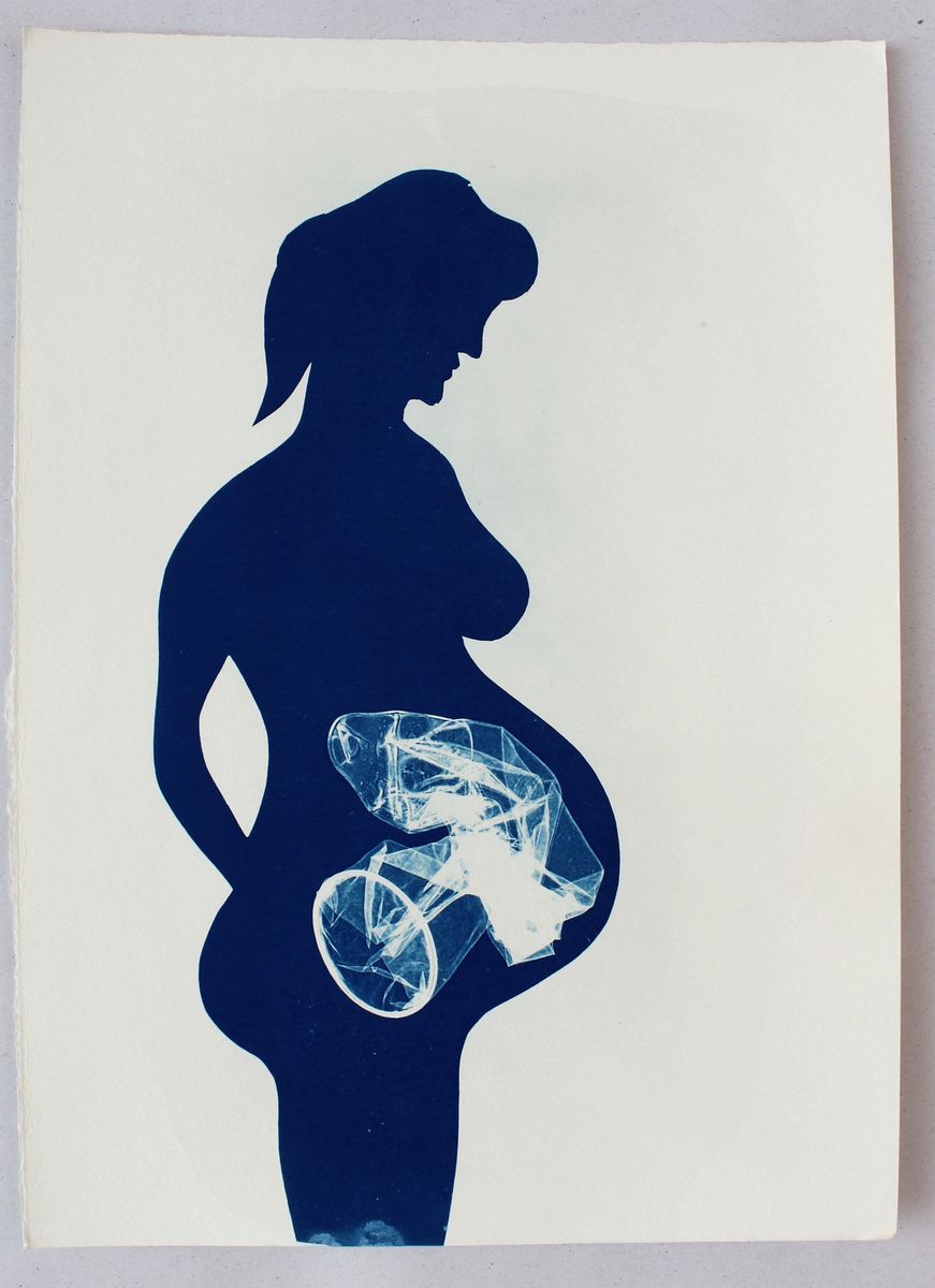 PROPHYLACTIC. Cyanotype.