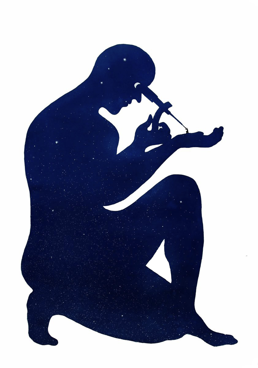 OBSERVER. Cyanotype.