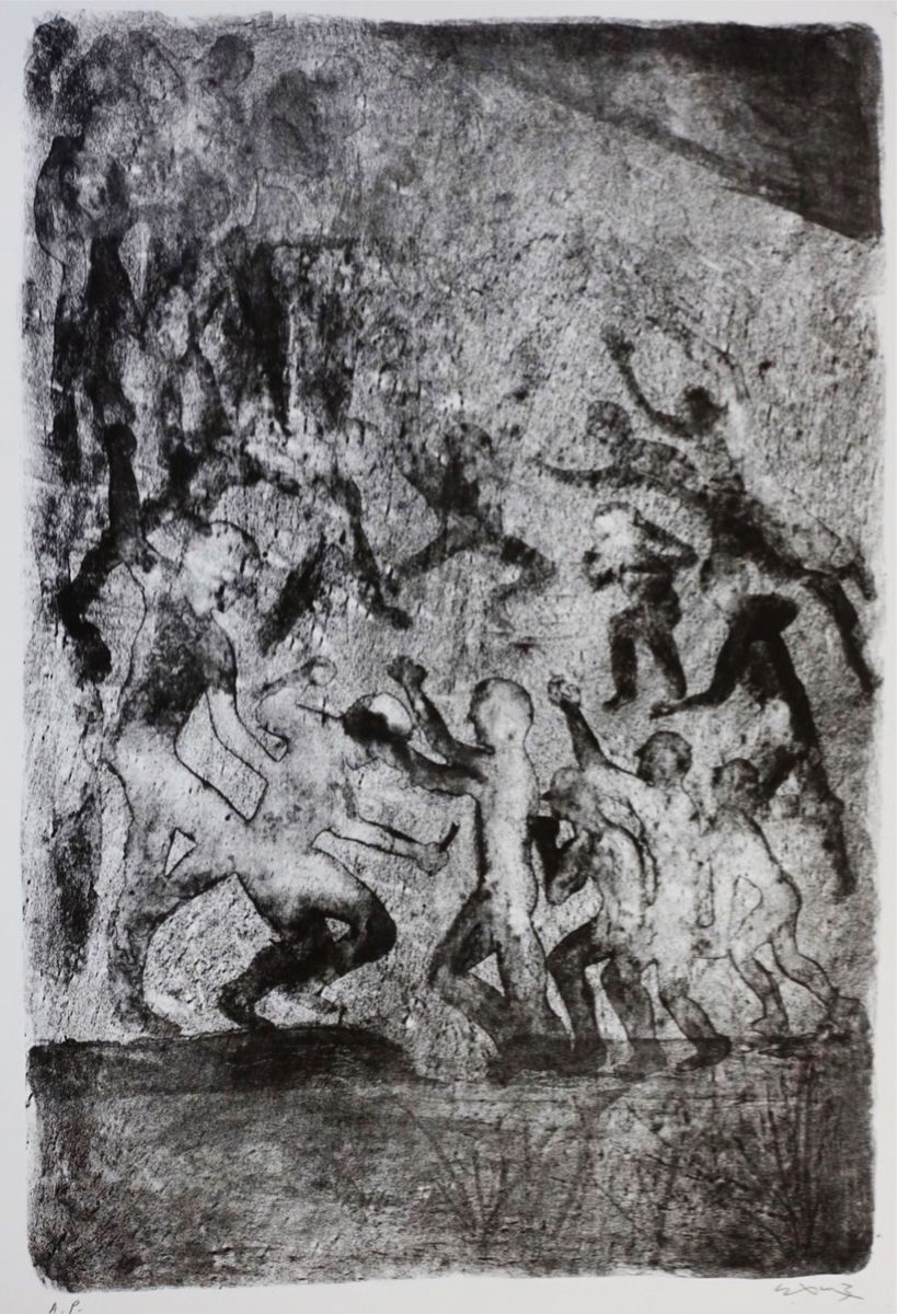 ATRAVESANDO EL DESIERTO. Lithography.