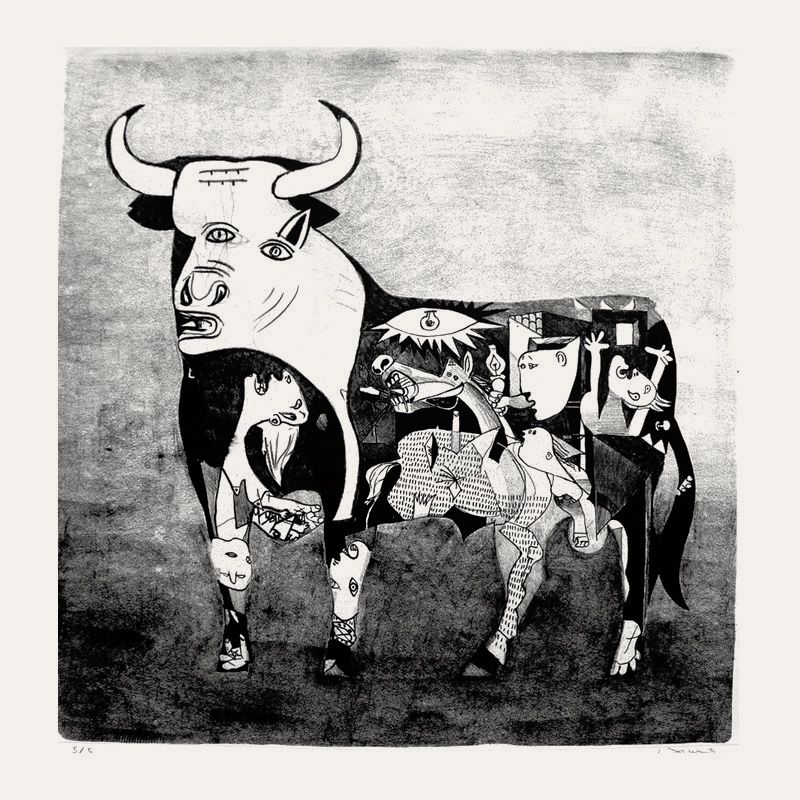 Toro Guernica. Aluminium:.