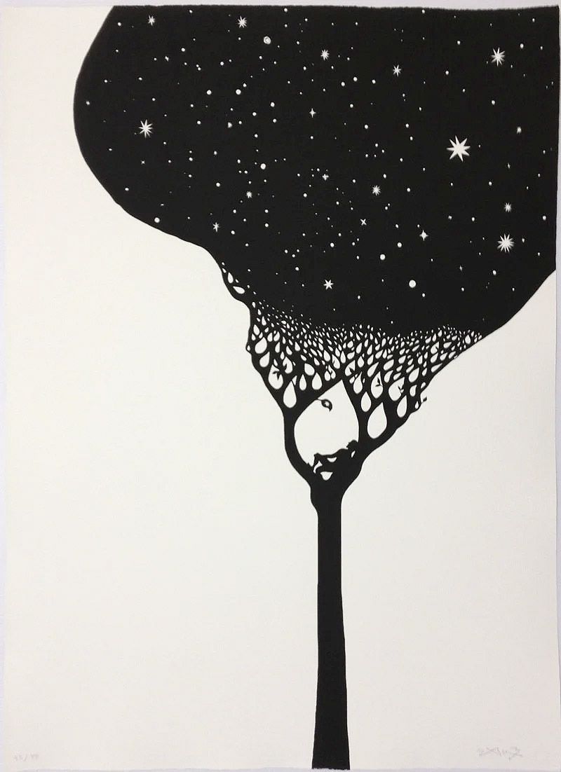 SIESTA. Screen print.