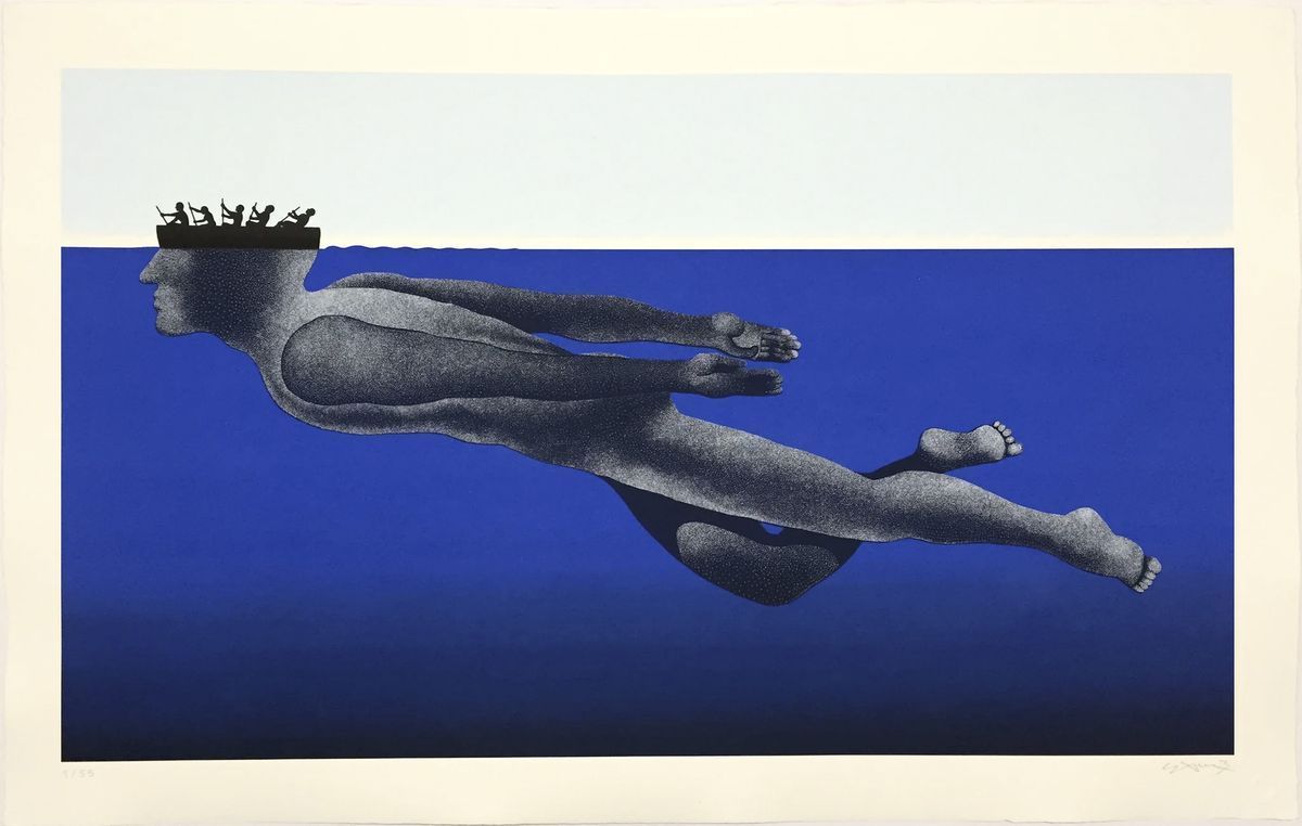 VOLUNTAS. Screen print.