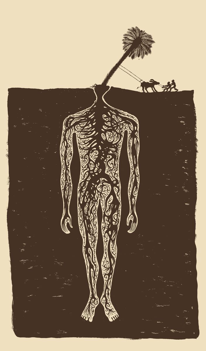 DEEPROOTED. Screen print.