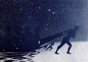 EL PESCADOR. Cyanotype.