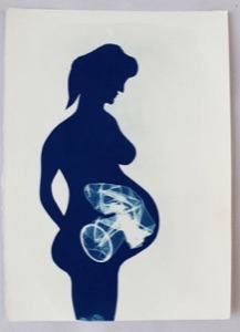 PROPHYLACTIC. Cyanotype.