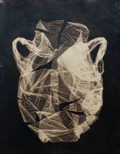 ANCIENT BAG. Cyanotype.