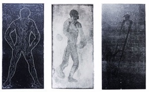 STUDIES. Etching.