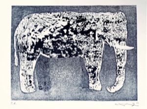 ELEPHANT. Etching.