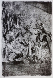 ATRAVESANDO EL DESIERTO. Lithography.