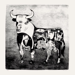 TORO GUERNICA. Lithography.