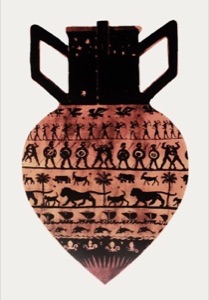 ANCIENT BOMB. Lithography.