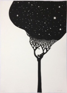 SIESTA. Screen print.