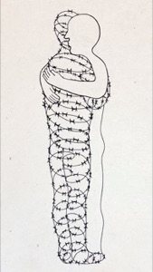 EMBRACE. Screen print.