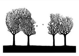 LA LENGUA DE LOS PAJAROS. Screen print.
